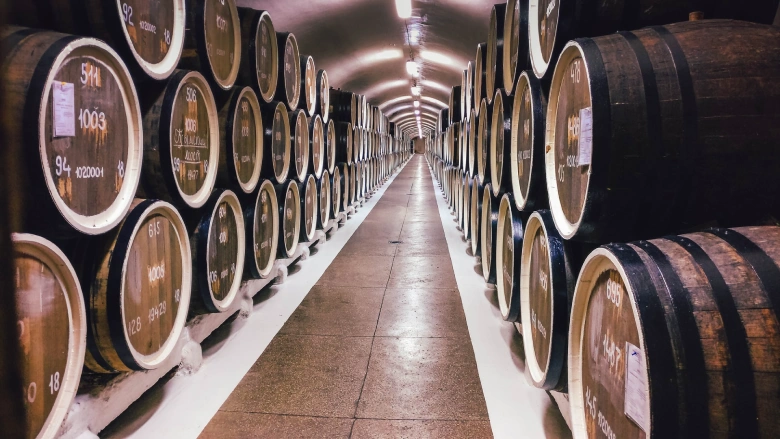 wine barrells